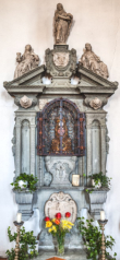 St. Ottilia Gottmadingen-Randegg Epitaph mit Reliquie der hl. Ottilia